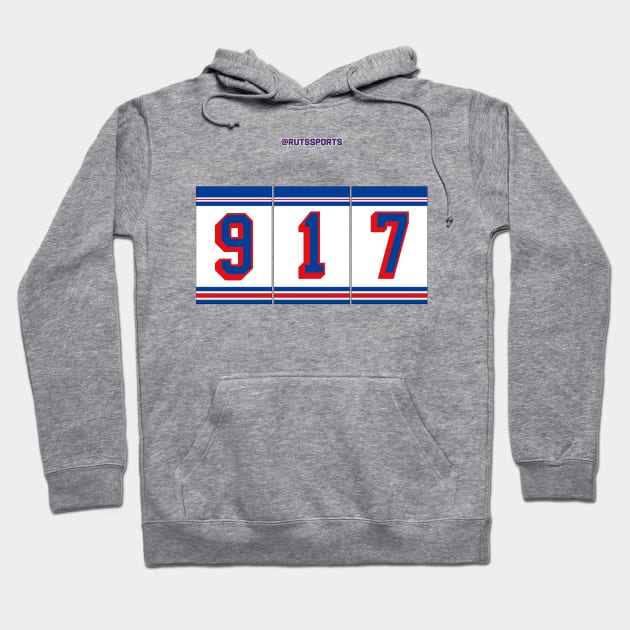 Rep Your Area Code (NYR 917) Hoodie by RUTSSports